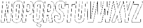 Angmar Rounded Outline Italic otf (400) Font UPPERCASE