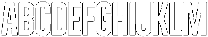 Angmar Rounded Outline otf (400) Font UPPERCASE