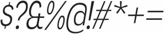 Angostura Light Italic otf (300) Font OTHER CHARS