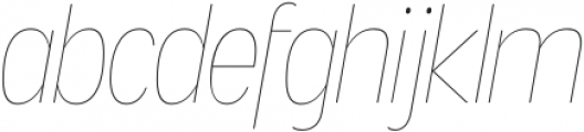 Angostura UltraLight Italic otf (300) Font LOWERCASE