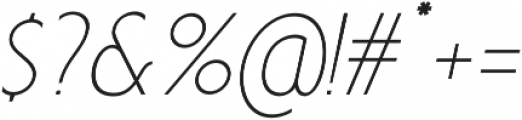Anicon Sans Thin Italic otf (100) Font OTHER CHARS