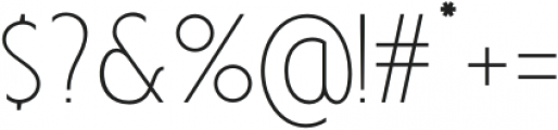 Anicon Sans Thin otf (100) Font OTHER CHARS