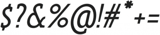 Anicon Slab Medium Italic otf (500) Font OTHER CHARS