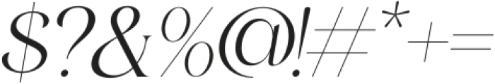 Aniekyal Italic otf (400) Font OTHER CHARS