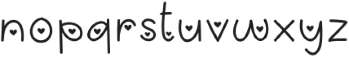 Animal Lover Heart otf (400) Font LOWERCASE
