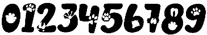Animal Paws otf (400) Font OTHER CHARS