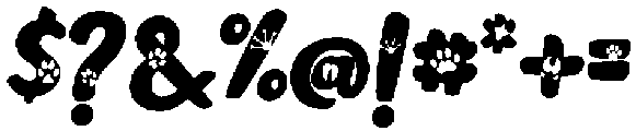 Animal Paws otf (400) Font OTHER CHARS