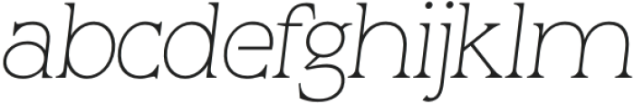 Animus Light Italic otf (300) Font LOWERCASE