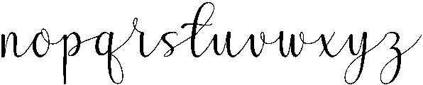 Anisha otf (400) Font LOWERCASE