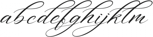 Aniyah Italic otf (400) Font LOWERCASE