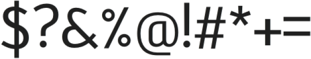 Anjara Regular otf (400) Font OTHER CHARS