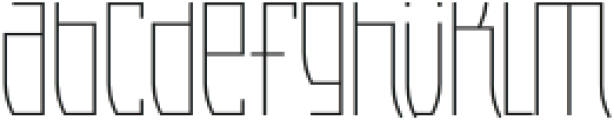 Ankara Thin otf (100) Font LOWERCASE