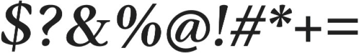 Anko Medium Italic otf (500) Font OTHER CHARS
