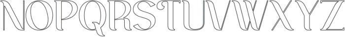 Ankori Outline Regular otf (400) Font UPPERCASE