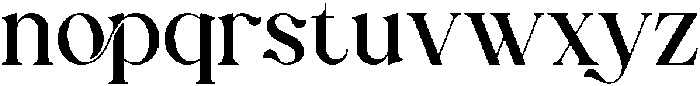 Anlira otf (400) Font LOWERCASE