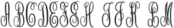 Annabel Left LIte Regular otf (400) Font UPPERCASE