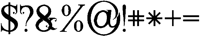 Annabel otf (400) Font OTHER CHARS