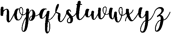 Annabelle otf (400) Font LOWERCASE