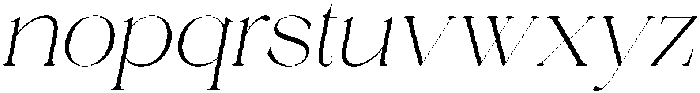 Annagia Italic otf (400) Font LOWERCASE