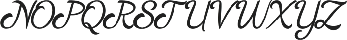Annaleta Italic otf (400) Font UPPERCASE