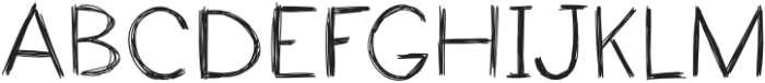 Annie Scratch Regular otf (400) Font UPPERCASE