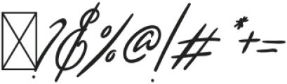 Annie Signature Regular otf (400) Font OTHER CHARS