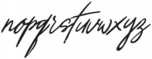 Annie Signature Regular otf (400) Font LOWERCASE