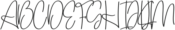 Anniversary Regular otf (400) Font UPPERCASE