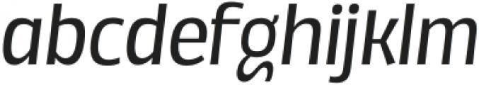 Annuario Italic otf (400) Font LOWERCASE