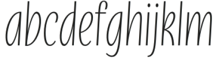 Anori Light Italic otf (300) Font LOWERCASE