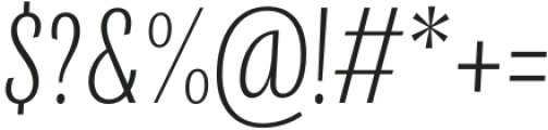 Anori Regular Italic otf (400) Font OTHER CHARS