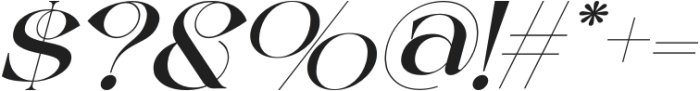 Another Elegant Bold Italic otf (700) Font OTHER CHARS