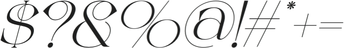 Another Elegant Regular Italic otf (400) Font OTHER CHARS