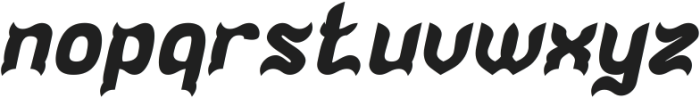 Another Great Bold Italic otf (700) Font LOWERCASE