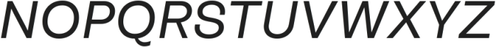 Another Grotesk Display Italic ttf (400) Font UPPERCASE