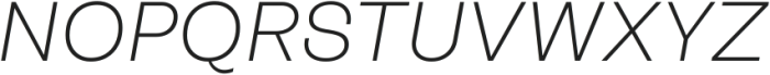 Another Grotesk Extra Light Italic ttf (200) Font UPPERCASE