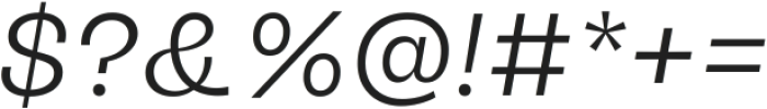 Another Grotesk Normal Italic ttf (400) Font OTHER CHARS