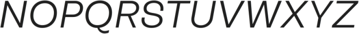 Another Grotesk Normal Italic ttf (400) Font UPPERCASE