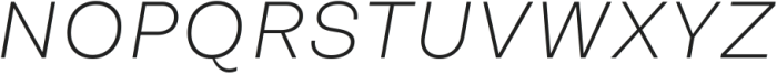 Another Grotesk Text Extra Light Italic ttf (200) Font UPPERCASE