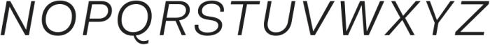 Another Grotesk Text Normal Italic ttf (400) Font UPPERCASE