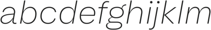 Another Grotesk Text Thin Italic ttf (100) Font LOWERCASE