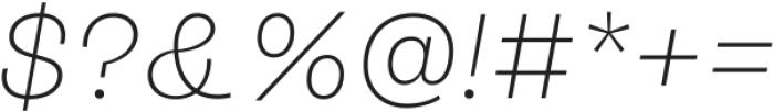 Another Grotesk Thin Italic ttf (100) Font OTHER CHARS