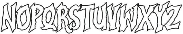 Another Nightmare Outline otf (400) Font UPPERCASE