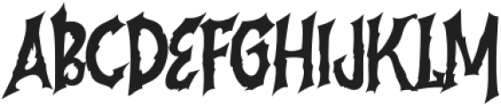 Another Nightmare Regular otf (400) Font UPPERCASE
