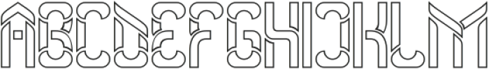 Another Version-Hollow otf (400) Font UPPERCASE