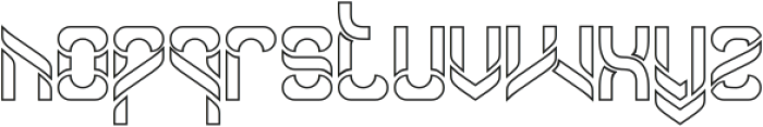 Another Version-Hollow otf (400) Font LOWERCASE