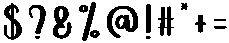 Anothing Regular otf (100) Font OTHER CHARS