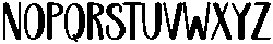 Anothing Regular otf (100) Font LOWERCASE