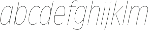 Ansage Hairline CD Italic otf (100) Font LOWERCASE