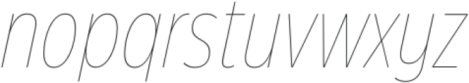 Ansage Hairline CD Italic otf (100) Font LOWERCASE